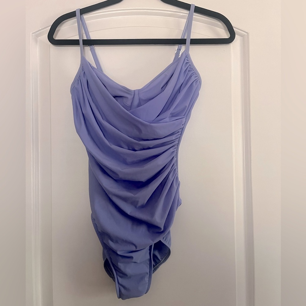 Miraclesuit Faux Wrap One Piece Swimsuit Sz 10